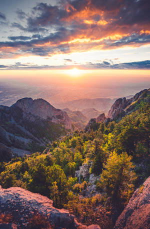 Sunset Cloud Mountain iPhone — Honor MagicPad 3 Pro 12.3 Fundal