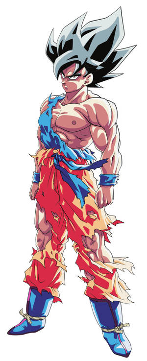 Super Saiyan Păr Negru Son Goku iPhone — Motorola Razr Fundal