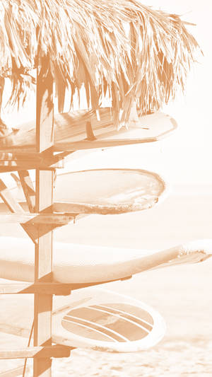 Suport pentru surfboard estetic crem — Cream Aesthetic Fundal