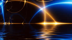 Suprafață Marină Lumini Neon — Surface Fundal