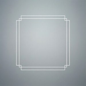 Colțuri simple de cadru pătrat alb, suprapuse pentru fundaluri minimale. — Tecno Phantom V Flip Fundal