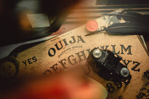 Tablă Ouija Vintage de Halloween — Vintage Halloween Fundal