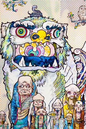 Takashi Murakami Gardian 4K — Xiaomi Pad 7S Pro 12.5 Fundal