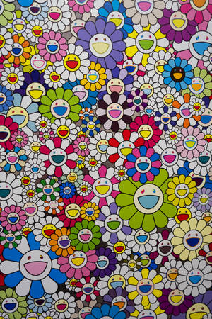 Takashi Murakami Zâmbet 4K — Xiaomi Pad 7S Pro 12.5 Fundal
