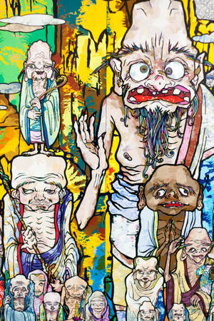 Takashi Murakami Seniori 4K — Xiaomi Pad 9 Pro Max Fundal