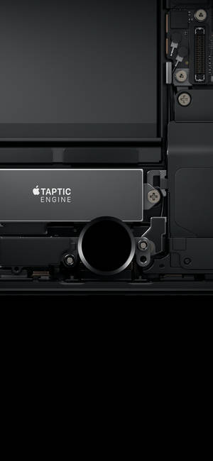 Taptic Engine Minimalist Întunecat iPhone — iPhone 13 Fundal