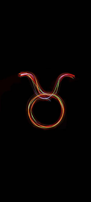 Taurus Simbol Neon Colorat — OnePlus Nord 4 Fundal