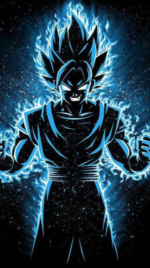 Telefon Black Goku negru și albastru