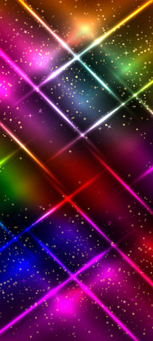 Telefon cu spațiu galactic prismatic — iPhone 17 Fundal