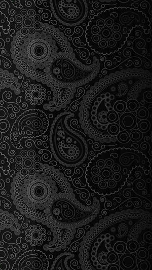 Telefon întunecat cu model paisley — Întuneric telefon Fundal