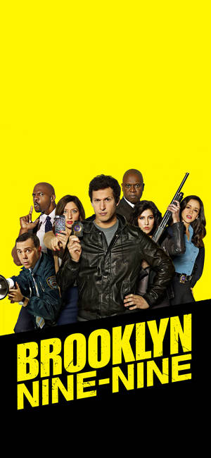 Fond de ecran Brooklyn Nine Nine Temă Galben Negru — iPhone 13 Fundal