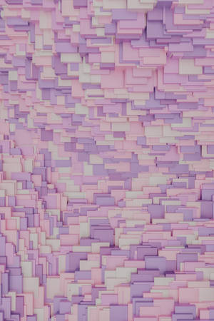 Textura Lavender Estetică Render 3D De Blocuri — Curcubeu estetic Fundal