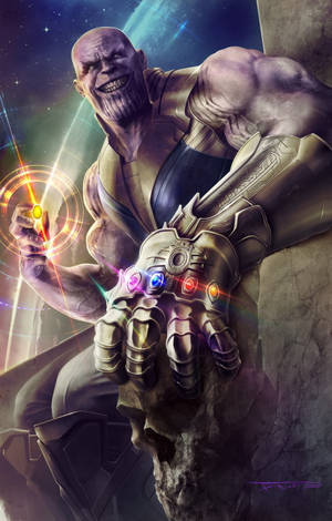 Thanos pe Tron HD — Galaxy Tab Active5 Fundal
