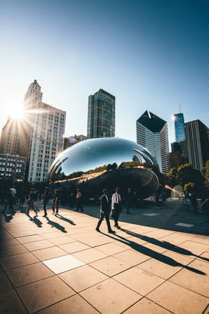 The Bean însorit Chicago — Huawei MatePad Fundal