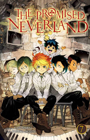 The Promised Neverland Volumul 7 Copertă wallpaper pentru mobilă — RedMagic Astra Fundal