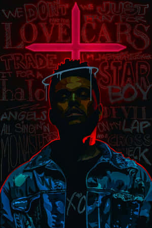 The Weeknd cântând pe scenă — Vivo Pad SE Fundal