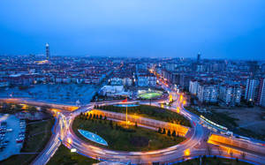 Time Lapse orașul Konya wallpaper — Amurg Fundal