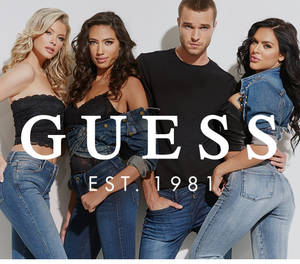 Tapet ținute denim Guess overall — Neutru Fundal