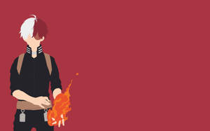Todoroki drăguț în roz wallpaper — Todoroki drăguț Fundal