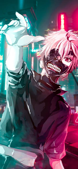 Tokyo Ghoul Neon Estetic iPhone — iPhone 14 Pro Max Fundal