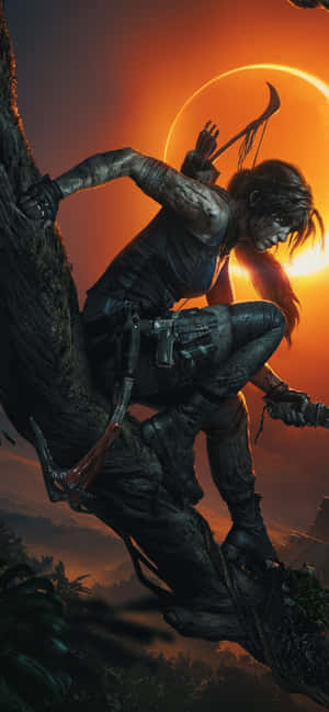 iPhone Xs Max Rise Of The Tomb Raider Fundal — iPhone 17 Fundal