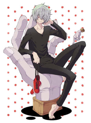 Tomura Shigaraki, răufăcător anime — Galaxy Z TriFold Fundal