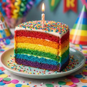 Un tort curcubeu colorat, un wallpaper delicios și festiv. — Pixel Watch 4 Fundal