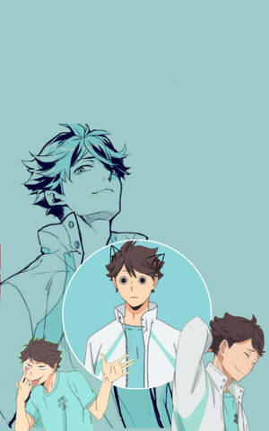 Fundal de ecran Toru Oikawa meme face — Galaxy Tab S10 Ultra Fundal