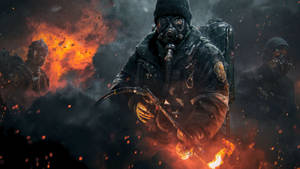 Wallpaper Division 2 Lansatoare de Flamă. — 2560x1440 Fundal