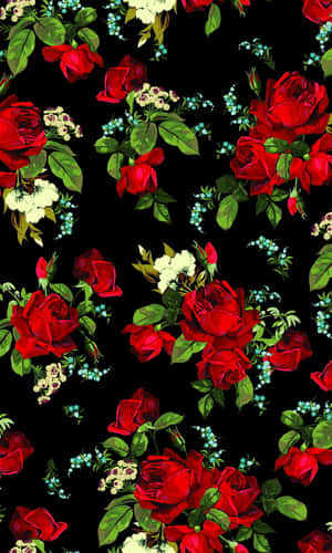 Red Roses background — Honor Pad X7 Fundal