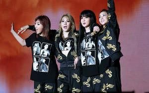 Wallpaper turneu mondial 2NE1 — 16:10 Fundal