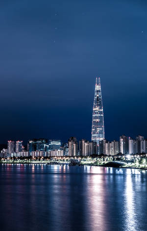 Fond de ecran Turnul Lotte Seoul — Galaxy Tab Fundal