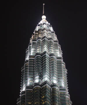 Zgârie-nori Petronas Nocturn wallpaper — Motorola Razr Ultra 2025 Fundal