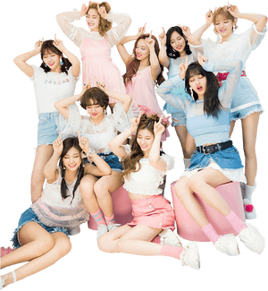 Twice Kpop Group Poza Veselă Ținute