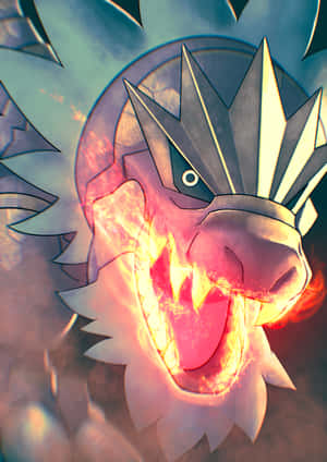 Tyrantrum dezlănțuie puterea Focului Colț — Pokemon cool Fundal