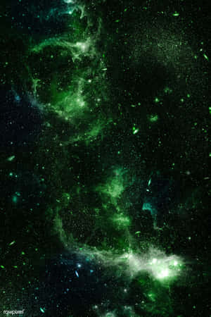 Uimitor Fundal de Galaxie Verde — Oppo Pad Fundal