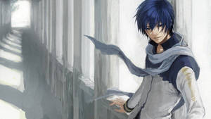 Băiat anime păr albastru wallpaper