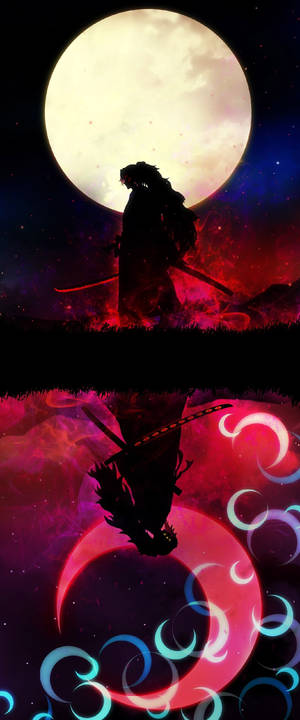 Demon Slayer Kokushibo — Motorola Razr Fundal
