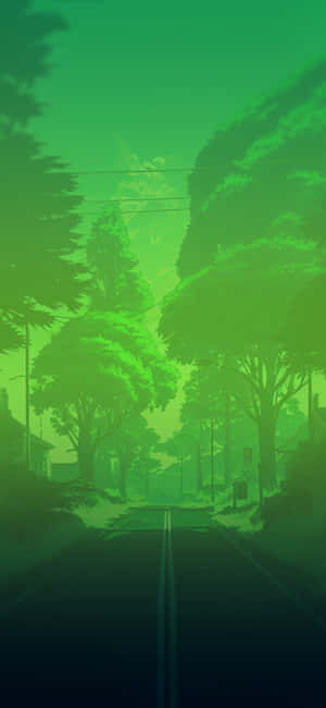 Fond de ecran verde estetic — iPhone 15 Fundal