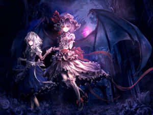 Fundal anime violet