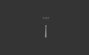 Tapet Vector Ochelari și Cravată Minimaliști