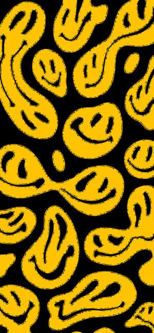 Black And Yellow Background — iPhone 17 Fundal