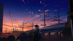 Imagini cu Anime City — Oraș anime GIF Fundal