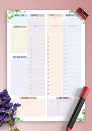 Imagini Planner — iPad Pro Fundal