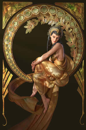 Un Portret Iconic al Cleopatrei, Regina Nilului — Oppo Pad Fundal