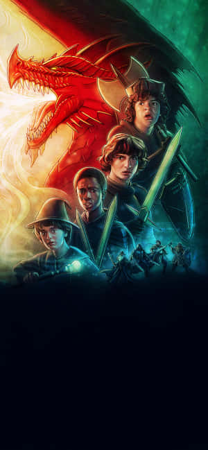 Telefon Dungeons And Dragons — iPhone 13 Fundal