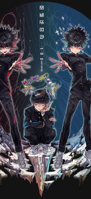 1125x2436 Shigeo Kageyama Mob Psycho 100 8K 7680x4320 Fond de ecran — iPhone 12 Pro Max Fundal