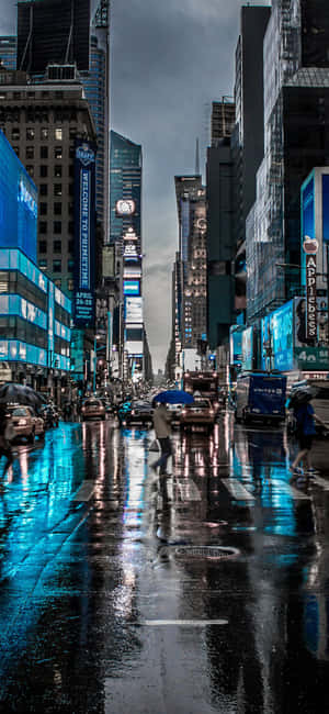 Iphone X New York Background — HMD Vibe2 Fundal