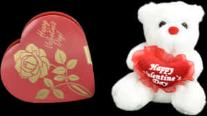 Ursulet mic și ciocolată în formă de inimă de Valentine's Day - Ursulet, descărcare HD PNG — Urs drăguț Fundal