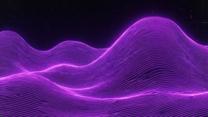 Un val neon mov clasic în stil vaporwave. — Mov neon Fundal